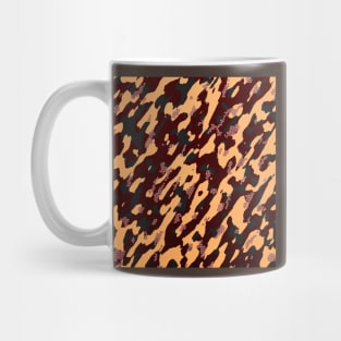 Camouflage - Maroon and Wheat Mug